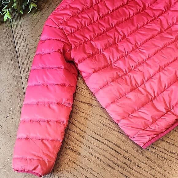 Pink Hooded puffer jacket size M 7/8 Eddie Bauer - Picture 9 of 12